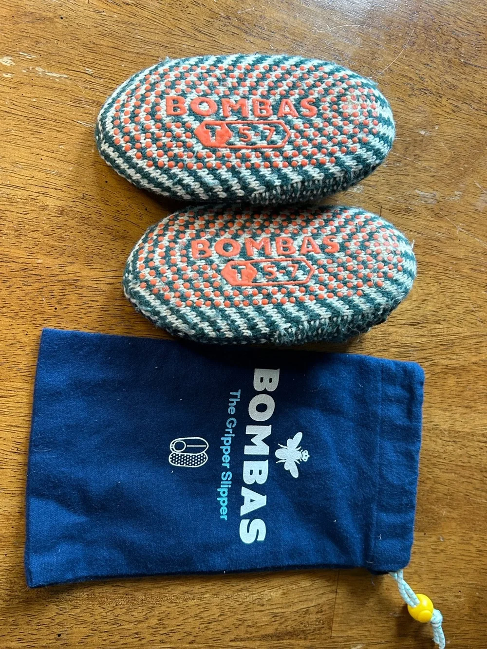 Bombas Toddler Gripper Slipper Cozy Loungewear Shoes 5-7
